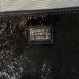 Black coach wristlet